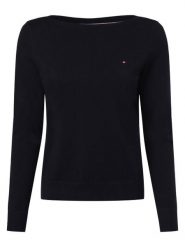Tommy Hilfiger Sweter Kobiety niebieski, S. Niebieskie swetry Tommy Hilfiger, s, bez wzorów, z dzianiny, eleganckie, bez ramiączek. Za 489.95 zł.