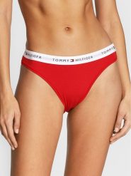 Tommy Hilfiger Figi klasyczne UW0UW03836 Czerwony. Czerwone figi Tommy Hilfiger, bez wzorów, z bawełny. Za 59.99 zł.
