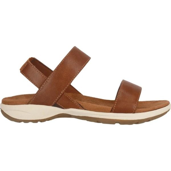 Sandały damskie Whistler Zenaida. Brązowe sandały WHISTLER, bez wzorów, z materiału, eleganckie, bez obcasa, bez zapięcia. Za 221.50 zł.