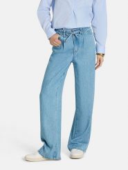 LIEBLINGSSTÜCK Dżinsy - Comfort fit - w kolorze błękitnym rozmiar: 36. Niebieskie jeansy LIEBLINGSSTÜCK, z aplikacjami, ze skóry, klasyczne, z podwyższonym stanem. Za 294.95 zł.