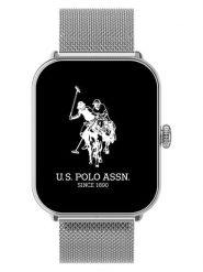 U.S. Polo Assn. Smartwatch w kolorze srebrnym rozmiar: onesize. Szare, cyfrowe zegarki U.S. Polo Assn., metalowe. Za 457.95 zł.