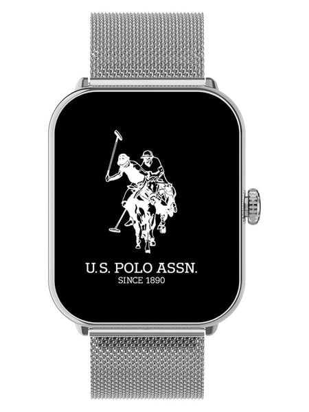U.S. Polo Assn. Smartwatch w kolorze srebrnym rozmiar: onesize. Szare, cyfrowe zegarki U.S. Polo Assn., metalowe. Za 457.95 zł.