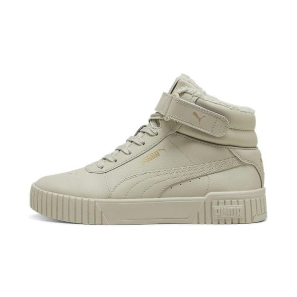 Sneakersy damskie Puma Carina 2.0 Mid WTR (385852-07). Brązowe buty sportowe lifestyle Puma, bez wzorów, retro, przed kolano, bez zapięcia. Za 279.00 zł.
