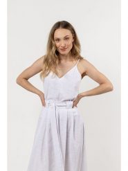 Awama Top w kolorze białym rozmiar: XL. Białe topy Awama, xl, bez wzorów, bez kołnierzyka, bez ramiączek. Za 87.99 zł.