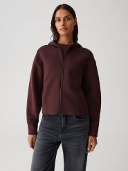 OPUS Bluza w kolorze ciemnobrązowym rozmiar: 36. Brązowe bluzy Opus, bez wzorów, bez ramiączek, bez kaptura. Za 173.99 zł.