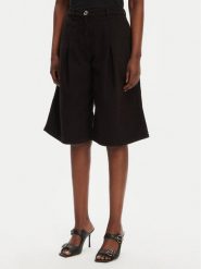 PINKO Bermudy Pascal 105245 A2M8 Czarny Relaxed Fit. Czarne szorty Pinko, bez wzorów, z bawełny. Za 1,329.00 zł.