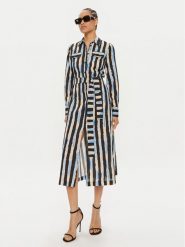 Pinko Sukienka letnia Assente 100909 A1UK Kolorowy Regular Fit. Sukienki Pinko, bez wzorów, z bawełny, bez kołnierzyka, bez ramiączek. Za 949.99 zł.