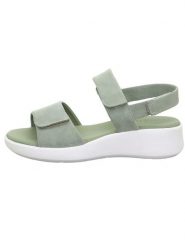 Legero Skórzane sandały "Easy" w kolorze miętowym rozmiar: 40. Zielone sandały Legero, bez wzorów, klasyczne, z otwartym noskiem, bez obcasa, bez zapięcia. Za 161.34 zł.