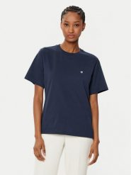 Weekend Max Mara T-Shirt Satrapo 2515971031 Granatowy Regular Fit. Niebieskie t-shirty Weekend Max Mara, m, bez wzorów, z bawełny, bez kołnierzyka, bez ramiączek. Za 369.99 zł.
