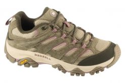 Buty trekkingowe damskie, Moab 3. Zielone trekkingi Merrell, bez wzorów, z materiału, przed kostkę, bez zapięcia, trekkingowe. Za 499.99 zł.