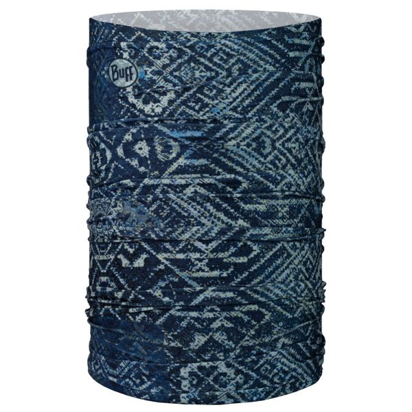 Chusta do biegania unisex Buff Orginal Ecostretch Night Blue ochrona UPF 50. Niebieskie chusty WALDHAUSEN, bez wzorów, sportowe. Za 99.99 zł.