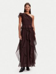 Vero Moda Sukienka koktajlowa Sabrina 10343819 Brązowy Regular Fit. Brązowe sukienki Vero Moda, s, bez wzorów, z syntetyku, wizytowe, bez kołnierzyka, bez ramiączek. Za 449.99 zł.