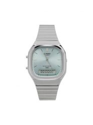 Casio Zegarek Vintage AQ-240E-2AEF Srebrny. Szare, analogowe zegarki Casio, srebrne. Za 269.99 zł.