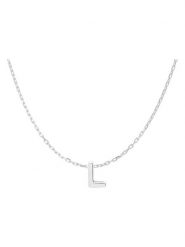 Luxenter Srebrny naszyjnik z elementem ozdobnym rozmiar: onesize. Szare naszyjniki Luxenter, z materiału, srebrne. Za 148.26 zł.