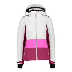 Damska kurtka narciarska softshell CMP. Białe kurtki narciarskie CMP, na zimę, bez wzorów, z softshellu, bez kaptura, narciarskie. Za 733.90 zł.