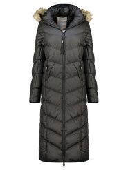 Geographical Norway Płaszcz zimowy "Capucine" w kolorze czarnym rozmiar: XXL. Czarne płaszcze Geographical Norway, na zimę, xxl, bez wzorów, z puchu, bez kaptura. Za 367.22 zł.