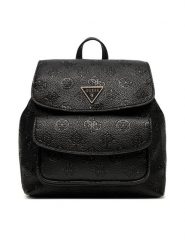 Guess Plecak HWPG93 49310 Czarny. Czarne plecaki Guess, z aplikacjami, ze skóry, bez dodatków. Za 389.99 zł.