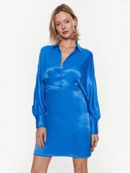 Liu Jo Sukienka codzienna WA3116 TS033 Niebieski Regular Fit. Niebieskie sukienki Liu Jo, na co dzień, bez wzorów, z wiskozy, bez kołnierzyka, bez ramiączek, proste. Za 599.99 zł.