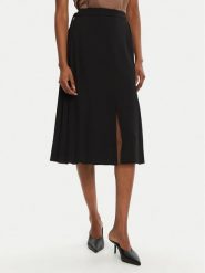 Rinascimento Spódnica midi CFC0122491003 Czarny Regular Fit. Czarne spódnice Rinascimento, m, bez wzorów, z syntetyku, midi. Za 289.99 zł.