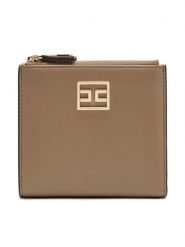 Elisabetta Franchi Mały Portfel Damski PF01A51E2 032 Brązowy. Brązowe portfele Elisabetta Franchi, bez wzorów, ze skóry. Za 849.99 zł.