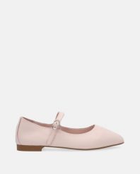 RÓŻOWE BALERINY DAMSKIE 0028592 CAMEO. Czerwone baleriny Venezia, bez wzorów, ze skóry, bez obcasa, bez zapięcia. Za 289.00 zł.