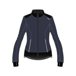 Kurtka damska turystyczna CMP 34A2436. Czarne kurtki przejściowe sportowe CMP, l, bez wzorów, z softshellu, z kapturem. Za 425.00 zł.