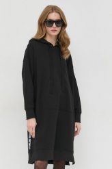 Red Valentino sukienka bawełniana kolor czarny mini oversize. Czarne sukienki Red Valentino, l, bez wzorów, z bawełny, bez kołnierzyka, bez ramiączek, mini, oversize. Za 2,839.90 zł.