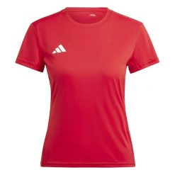 Koszulka Adidas Sport Adizero E Tee Damskie. Czerwone t-shirty sportowe adidas, l, bez wzorów, z materiału, bez ramiączek, do biegania. Za 167.99 zł.