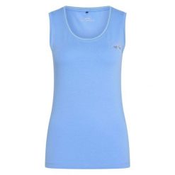 Damski tank top HV Polo Classic. Niebieskie topy HV POLO, bez wzorów, eleganckie, bez kołnierzyka, bez ramiączek. Za 162.50 zł.