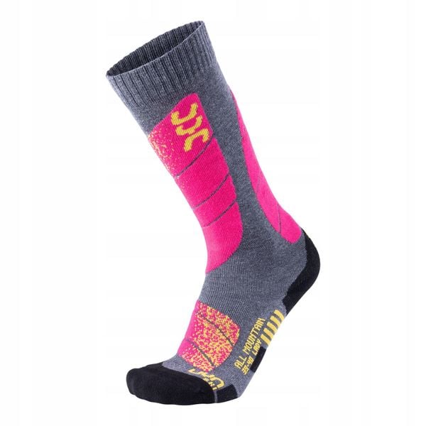 Skarpety narciarskie damskie UYN All Mountain Ski Socks. Brązowe skarpetki Uyn, bez wzorów, narciarskie. Za 89.00 zł.
