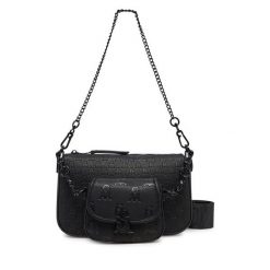 Torebka Steve Madden. Czarne listonoszki Steve Madden, bez wzorów, bez dodatków. Za 239.99 zł.