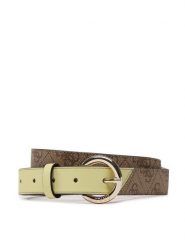 Guess Pasek Damski Izzy Belts BW7788 VIN25 Beżowy. Brązowe paski Guess, z aplikacjami, ze skóry. Za 199.99 zł.