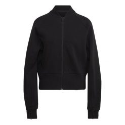 Bluza dresowa z nadrukiem na stroju damskim adidas. Czarne bluzy adidas, xs, bez wzorów, z dresówki, bez ramiączek, bez kaptura. W wyprzedaży za 214.10 zł.