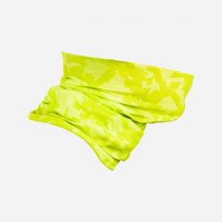 Komin na szyję na rower Van Rysel Roadr 100. Zielone szaliki i kominy VAN RYSEL, bez wzorów, z materiału, sportowe. Za 26.99 zł.