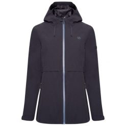 Kurtka trekkingowa przeciwdeszczowa damska Switch Up. Czarne kurtki przeciwdeszczowe Dare 2b, bez wzorów, z poliesteru, bez kaptura, trekkingowe. Za 268.75 zł.