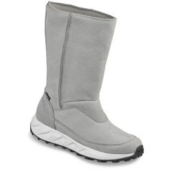 Buty zimowe damskie MEINDL Göteborg Lady GTX. Szare buty trekkingowe MEINDL, bez wzorów, bez zapięcia, trekkingowe. W wyprzedaży za 941.85 zł.
