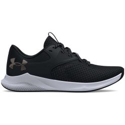 Buty Treningowe Damskie Under Armour Charged Aurora 2. Czarne buty treningowe Under Armour, bez wzorów, bez zapięcia, na fitness i siłownię. Za 369.99 zł.