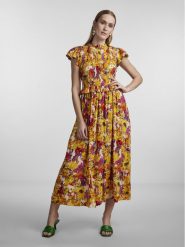 YAS Sukienka 26029460 Szary Regular Fit. Szare sukienki YAS, m, bez wzorów, z wiskozy, bez kołnierzyka, bez ramiączek. Za 249.99 zł.