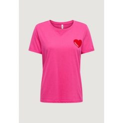 Koszulka crop top Kobieta ONLY Onlvica S/S Fold Up Velvet Top Box Ccjrs. Czerwone topy ONLY, s, bez wzorów, z bawełny, bez kołnierzyka, bez ramiączek. Za 132.80 zł.