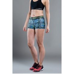 Under Armour - Szorty Armour. Zielone szorty sportowe Under Armour, bez wzorów, z dzianiny. W wyprzedaży za 59.90 zł.