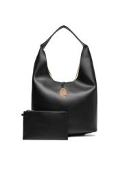 Calvin Klein Jeans Torebka Stone Lock Slouchy Large Shoulde LV04K3149G Czarny. Czarne torebki klasyczne Calvin Klein Jeans, bez wzorów, z jeansu, bez dodatków. Za 569.99 zł.