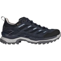 Buty trekkingowe damskie Lowa Innovo Low Gtx. Niebieskie trekkingi Lowa, bez wzorów, z gore-texu, bez zapięcia, trekkingowe, gore-tex. Za 920.50 zł.