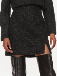 Rinascimento Spódnica mini CFC0116874003 Czarny Regular Fit. Czarne spódnice Rinascimento, s, bez wzorów, z syntetyku, mini. Za 469.99 zł.