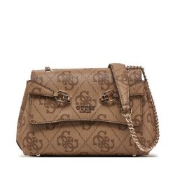 Torebka Guess. Brązowe torebki klasyczne Guess, z aplikacjami, klasyczne, bez dodatków. Za 349.99 zł.