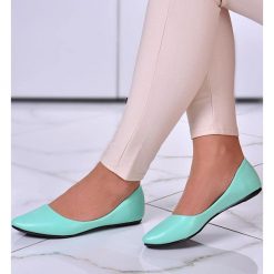 Pantofelek24 Zielone balerinki damskie /B2-1 10762 T283/ 36. Zielone baleriny Pantofelek24, bez wzorów, bez obcasa, bez zapięcia. Za 29.90 zł.