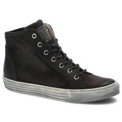 Czarne Botki Carinii Codzienne Buty Damskie. Czarne buty sportowe lifestyle Carinii, na wiosnę, z aplikacjami, z nubiku, bez zapięcia. Za 239.00 zł.