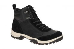 Buty trekkingowe za kostkę damskie Ecco Xpedition III. Czarne buty trekkingowe ECCO, z gumy, za kostkę, bez zapięcia. Za 638.15 zł.