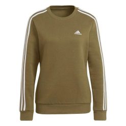 Bluza damska ADIDAS W 3S FL SWT XXS. Czerwone bluzy adidas, s, bez wzorów, z bawełny, bez kaptura, na fitness i siłownię. Za 179.00 zł.