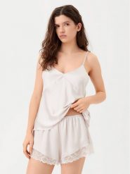 Calvin Klein Underwear Piżama 000QS7428E Różowy Regular Fit. Czerwone piżamy Calvin Klein Underwear, xs, bez wzorów, z syntetyku, bez kołnierzyka, bez ramiączek. Za 239.99 zł.
