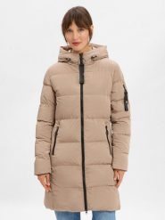 Marie Lund Pikowany płaszcz Kobiety beżowy, 44. Brązowe płaszcze Marie Lund, na zimę, bez wzorów, eleganckie, bez kaptura. Za 749.95 zł.